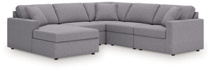 Looking cool and contemporary is great. But when it comes down to it, youâ€™re all about low-maintenance lounging. With the performance fabric on this sectional with chaise, cleaning spills is a breeze. And its customizable modular design caters to your e