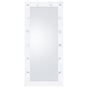 Zayan - Floor LED Lighting White Gloss - Mirror