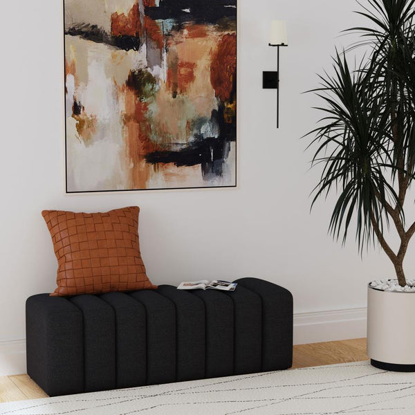  offering sleek style and seating. Perfect for a sophisticated foyer or living room