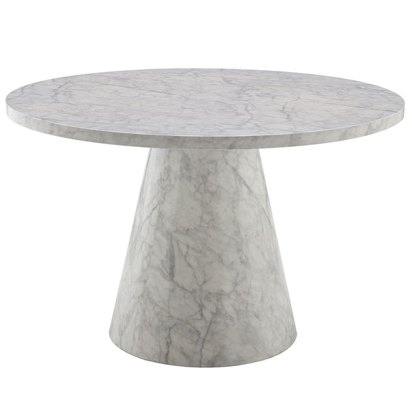  with its elegant round wooden table top