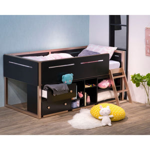  Rectangular Bookshelf Storage: 2 Open Compartments (2 Wooden Shelves) CONSTRUCTION] Wooden Case (Rbw