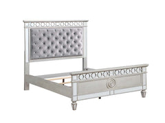 Make your preteen feel like royalty with the Varian bed. The bed-'s headboard is upholstered in luxurious burgundy velvet that adds depth, while the crystal-like button tufting adds dimension, and the nailhead trim perfectly finishes the headboard. The si