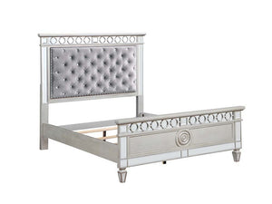 Make your preteen feel like royalty with the Varian bed. The bed-'s headboard is upholstered in luxurious burgundy velvet that adds depth, while the crystal-like button tufting adds dimension, and the nailhead trim perfectly finishes the headboard. The si
