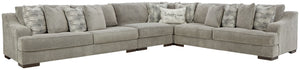  this stylish sectional steps in as a contemporary spot for impromptu entertaining. <h4><b>Bayless - Smoke - LAF Sofa</b