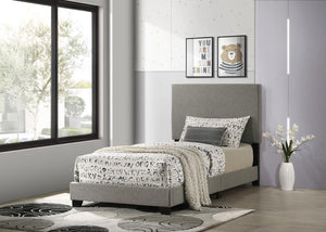 Dorian - Fabric Upholstered Twin Panel Bed - Taupe