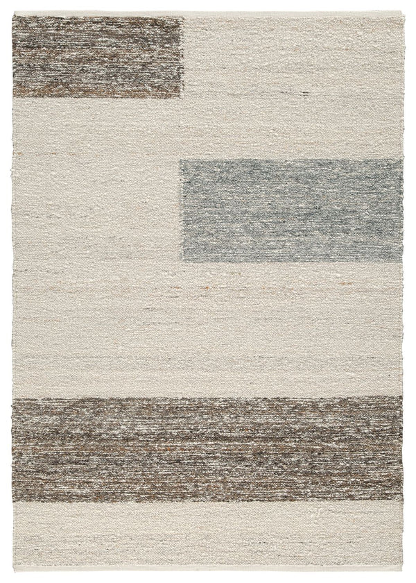 This handwoven rug exhibits classic stripes with a contemporary touch. The warm natural tones offer endless style possibilities. It-'s just what your room has been looking for.<br/><br/><b>Product Features</b><ul><li>Made of polyester</li><li>Handwoven</l