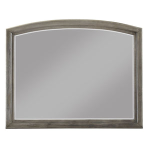 Mirror w/Beveled Edge â€¢ Shape: Rectangular â€¢ Orientation Horizontal (Landscape) â€¢ Wooden Frame â€¢ Support Slats Included<br/><br/><b>Product Features</b><ul><li>Case: 1Pc/1Ctn</li><li>Finish: Gray</li><li>Style: Transitional</li><li>Materials: Wood