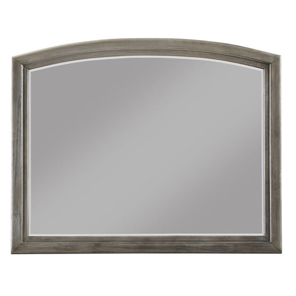Mirror w/Beveled Edge â€¢ Shape: Rectangular â€¢ Orientation Horizontal (Landscape) â€¢ Wooden Frame â€¢ Support Slats Included<br/><br/><b>Product Features</b><ul><li>Case: 1Pc/1Ctn</li><li>Finish: Gray</li><li>Style: Transitional</li><li>Materials: Wood