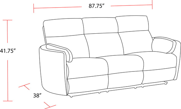 Radius - Power Reclining Sofa And Loveseat - Mega Ivory