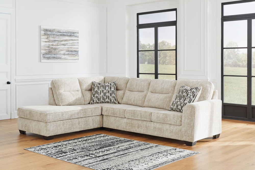 This sectional with chaise speaks to those drawn to fresh, contemporary style with richly neutral appeal. Subtle and sophisticated, the plush upholstery and dark tri-block legs are a natural complement for so many color schemes. On-trend track arms provid
