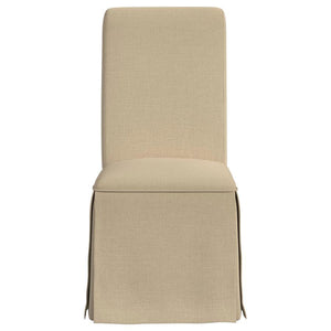 Shawna - Upholstered Skirted Dining Chair (Set of 2) - Khaki