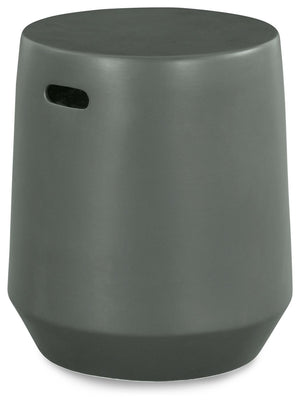 Add a pop of edgy elegance to an indoor or outdoor space with this masterfully minimalist ceramic stool. Its sleek design includes handholds on the sides for easier mobility. An inspired side table or plant perch, itâ€™s also outstanding all on its own.<b