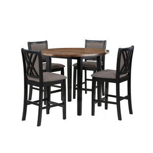  ideal for any dining space. This set includes a 42" round counter height table and four counter chairs