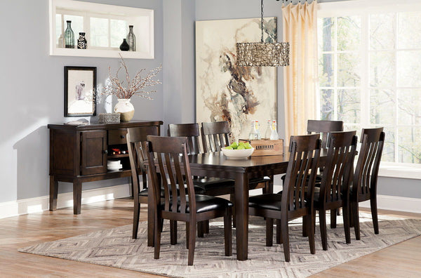 Made with select Oak veneers and hardwood solids with a dry smoky dark brown oak color. Edges and corners have a rounded off, worn effect for a casual look. Server has fully finished drawer boxes with ball bearing side guides. Sturdy looking knobs have de
