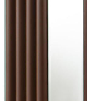 Elena - Square Tapered Mirrored Floor Lamp - Brown