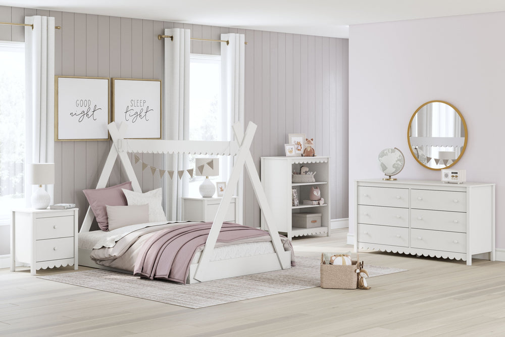 Designed for the young and the young at heart, this bedroom package offers a unique and fun sleeping experience. Whether you-'re looking to create a magical play area for your little ones or simply want to add a touch of whimsy to your bedroom, this versa