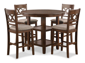 Cori - 5 Piece Counter Dining Set - Cherry