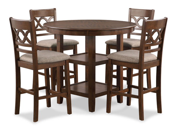 Cori - 5 Piece Counter Dining Set - Cherry