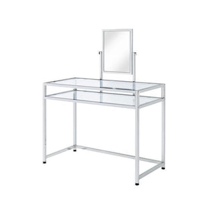 Coleen - Vanity Desk - Chrome Finish