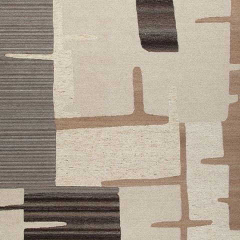Kencher - Beige / Brown - Extra Large Rug