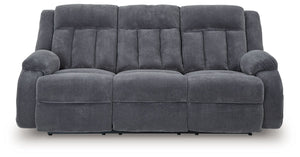 Observation - Steel - Reclining Power Sofa With Drop Down Table