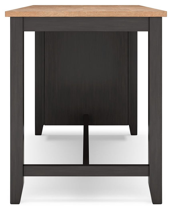 Gesthaven - Natural / Brown - Rectangular Dining Room Counter Table