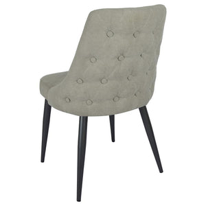 Cosmo - Upholstered Dining Side Chair (Set of 2) - Light Gray
