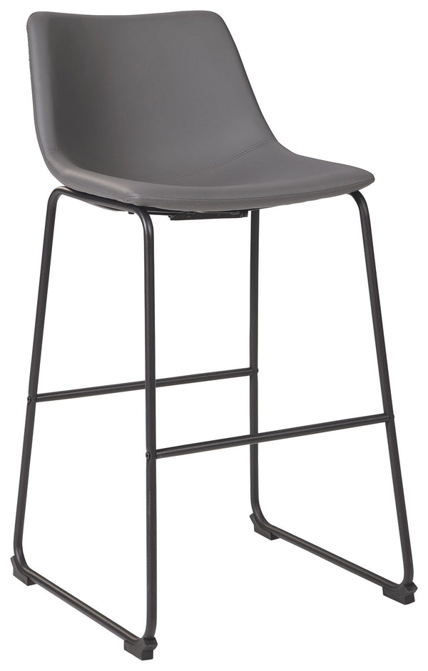 Centiar - Gray - Tall UPH Barstool (Set of 2)