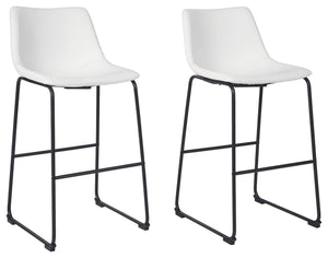 With its distinctive contoured bucket seat and tubular metal base, this bar stool serves up a fresh twist on mid-century inspired style. Faux leather upholstery has a charmingly vintage tone. What a timeless look for eat-in kitchens and casually cool dini