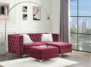 Jaszira - Arms - Burgundy Velvet
