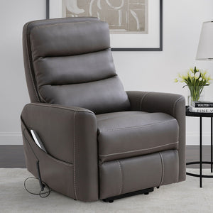 Hercules - Power Lift Recliner With Articulating Headrest (Set of 2) - Haze
