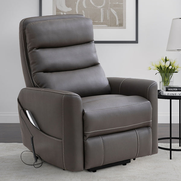 Hercules - Power Lift Recliner With Articulating Headrest (Set of 2) - Haze