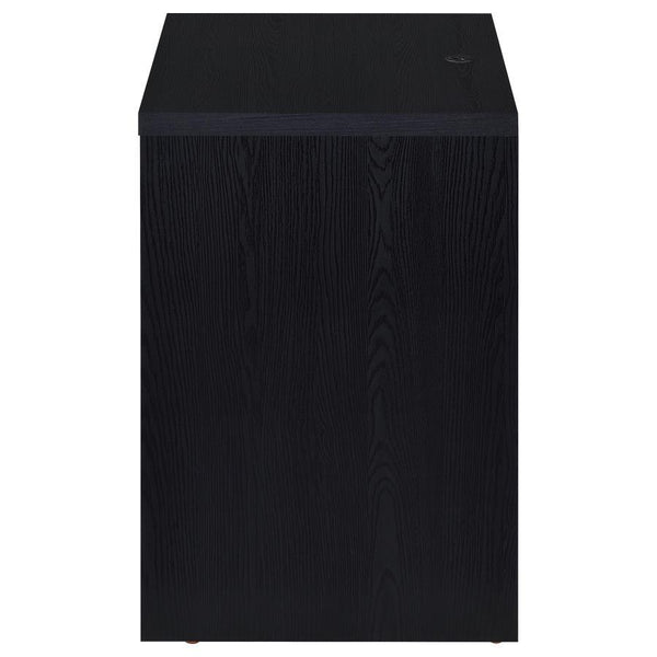 Westpark - 2-Drawer Nightstand LED Lights And USB - Black