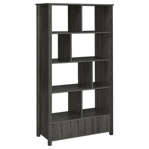 Dylan - 4-Shelf Storage Bookshelf - Weathered Gray