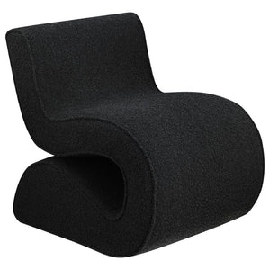 Step into the vanguard of home dÃ©cor with this modern accent chair, its bouclÃ© fabric not just on-trend but a textural revelation. The chair-'s unique shape is a conversation starter, sculpted to cradle and command attention in any setting. It-'s an emb