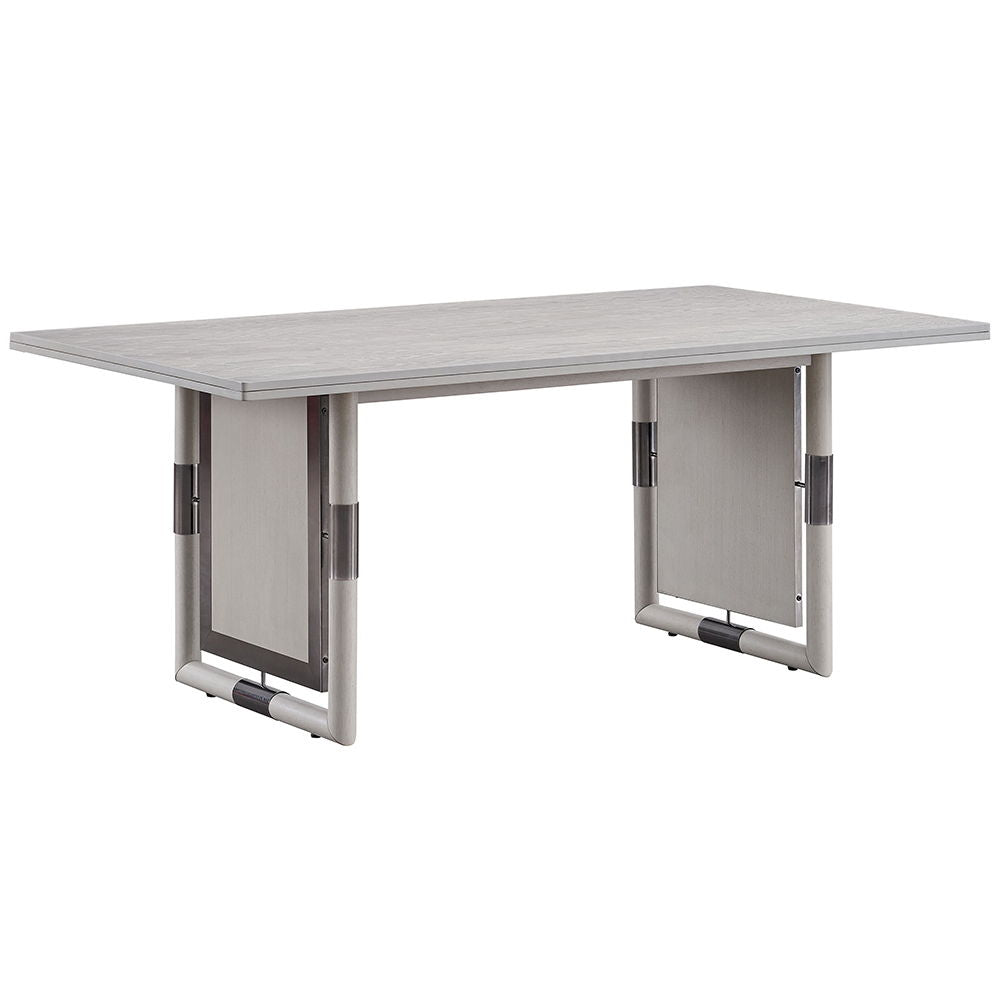 Elevate your dining space with Marta collection. Its elegant gray finish brings a touch of contemporary sophistication to your dining space. Its clean lines and sturdy construction make it a perfect centerpiece for family meals and entertaining guests. Pa