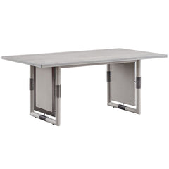 Elevate your dining space with Marta collection. Its elegant gray finish brings a touch of contemporary sophistication to your dining space. Its clean lines and sturdy construction make it a perfect centerpiece for family meals and entertaining guests. Pa