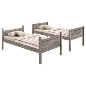  this understated bunk bed is the perfect addition to a modern farmhouse home