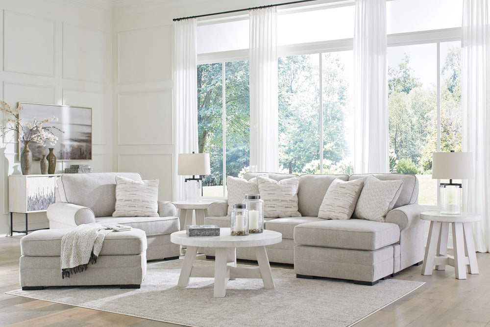 Introducing a seamless fusion of intelligent design and unparalleled comfort. Featuring reversible seat cushions enveloped in a sumptuous textured fabric, this seating package offers generous space for you to stretch out and indulge in pure bliss. <h4><b>