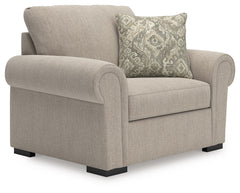 Looking for that perfect blend of timeless and cozy? This oversized chair delivers both, with classic roll arms and soft chenille upholstery that feels like a warm hug. There-'s plenty of space to curl up with a good book or stretch out for an afternoon n