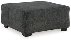 Bring fashionable function to the forefront with this oversized accent ottoman. The transitional design sports a clean-lined silhouette. Dress it up or down. In a richly versatile neutral, this footrest appeals to a variety of style personalities.<br><br>