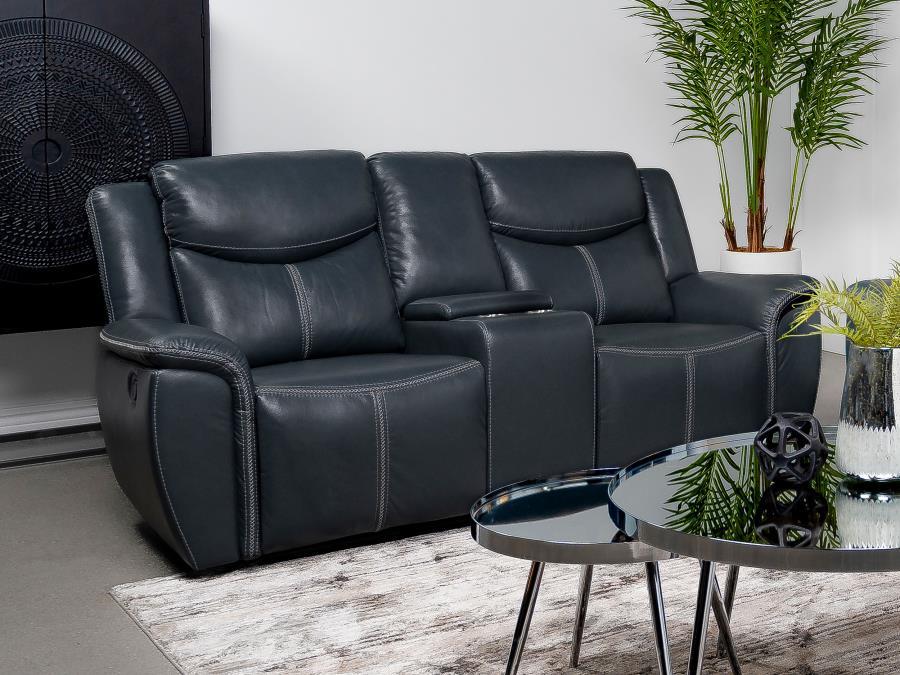Imagine a cozy nook where every inch welcomes you to settle inâ€”the two-seater reclining loveseat is just that haven. Crafted in elegant faux leather, its contours are designed for duo comfort, allowing you and your partner to recline into bliss. Its smo