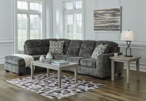 Lonoke - Gunmetal - 2-Piece Sectional With Laf Corner Chaise