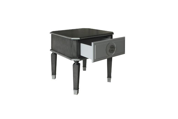  this House Beatrice occasional set creates a display of brilliance. Shown in a charcoal and light gray finish