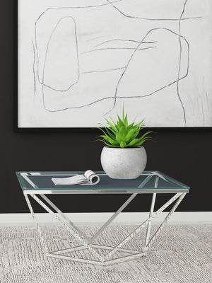  paired with a durable clear tempered glass top. The tempered glass surface offers scratch resistance and effortless upkeep