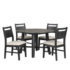 The Sable Crest 5 Piece Round Dining Set brings together quality and elegance in a design built to last. Made from durable Rubberwood, enhanced with premium engineered woods, and finished with real Oak wood veneers, this set offers the strength of real wo