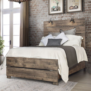 Misty Lodge - 6/0 California King Bed - Light Brown