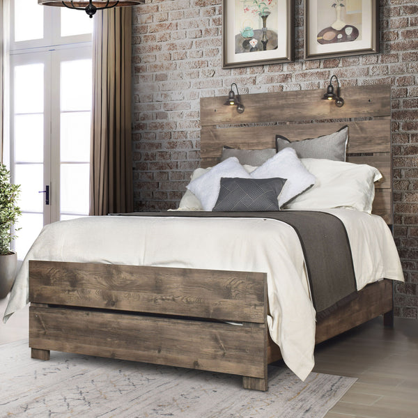 Misty Lodge - 6/0 California King Bed - Light Brown