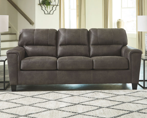  this decidedly modern sofa proves le