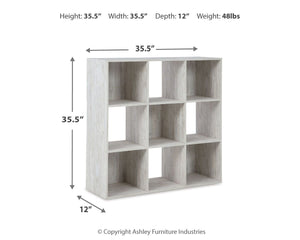 Paxberry - Whitewash - Nine Cube Organizer